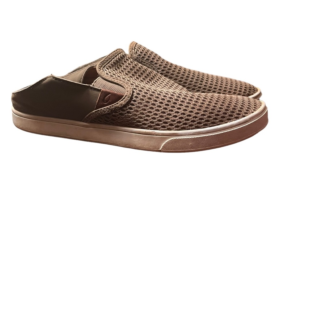 Olukai Pehuea Sneaker Slip On Flat Tapa Tan Beige Women Size 8.5 - Picture 7 of 9